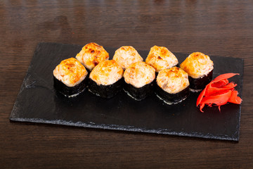 Delicious sushi roll