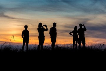 Sunset silhouette