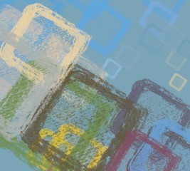 Abstract painting on canvas. Hand made art. Colorful texture. Modern artwork. Strokes of fat paint. Brushstrokes. Contemporary art. Artistic background image.