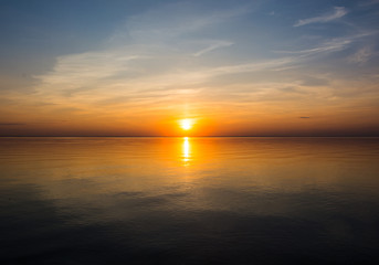 Fototapeta na wymiar Sea at the sunset