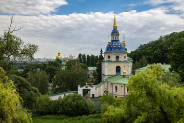 Monastery in the botanical garden of Kiev Ukraine