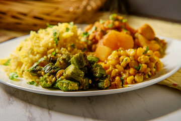 Indian Chicken Curry Dinner