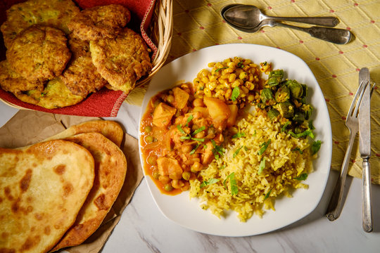 Indian Chicken Curry Dinner