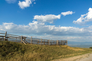 Sunset Landscape of Ograzhden Mountain and Petrich Valley, Blagoevgrad Region, Bulgaria