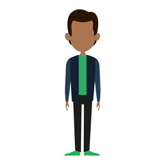 Man cartoon isolated vector illustration graphic design