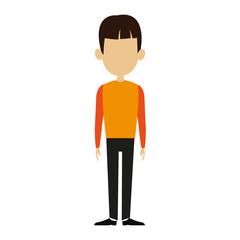 Asian Man cartoon isolated vector illustration graphic design
