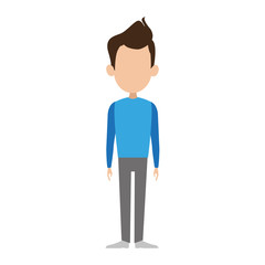 Man cartoon isolated vector illustration graphic design