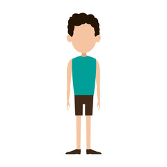 Man cartoon isolated vector illustration graphic design