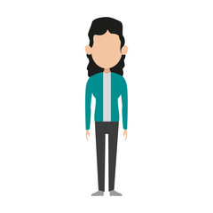 Woman cartoon isolated vector illustration graphic design