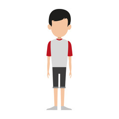 Man cartoon isolated vector illustration graphic design