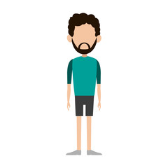 Man cartoon isolated vector illustration graphic design