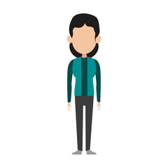 Woman cartoon isolated vector illustration graphic design