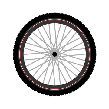 BTT bike wheel illustration