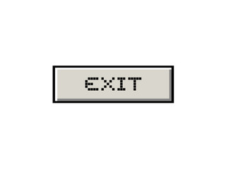 button with exit message