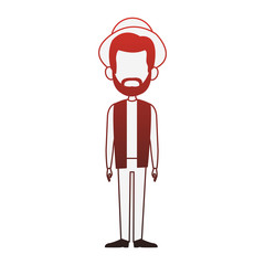 Man cartoon isolated vector illustration graphic design