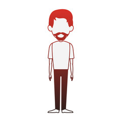 Man cartoon isolated vector illustration graphic design