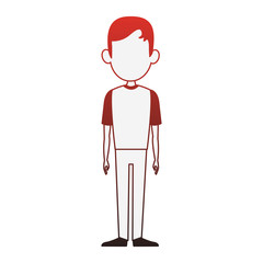 Man cartoon isolated vector illustration graphic design