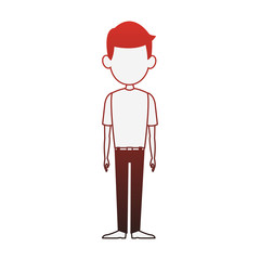 Man cartoon isolated vector illustration graphic design
