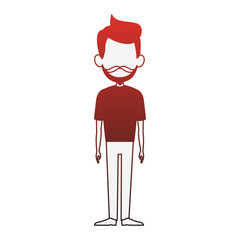 Man cartoon isolated vector illustration graphic design