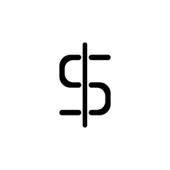 dollar sign icon. Element of banking and finance icon for mobile concept and web apps. Glyph style dollar sign icon can be used for web and mobile. Premium icon