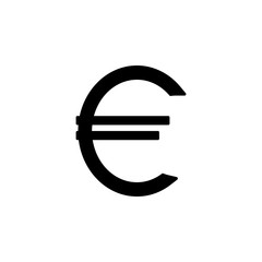 euro sign icon. Element of banking and finance icon for mobile concept and web apps. Glyph style euro sign icon can be used for web and mobile. Premium icon