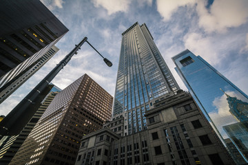 Fototapeta na wymiar Modern skyscrapers in Center City, Philadelphia, Pennsylvania.