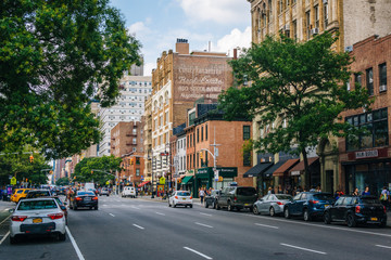 Fototapeta na wymiar 6th Avenue in Greenwich Village, Manhattan, New York City.