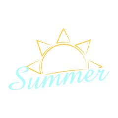 Obraz premium Abstract summer label