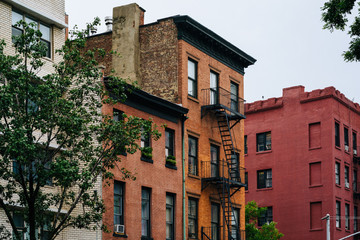 Obraz premium Brick buildings in Greenwich Village, Manhattan, New York City