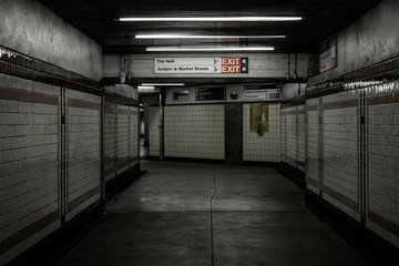 Concourse in Center City, Philadelphia, Pennsylvania.