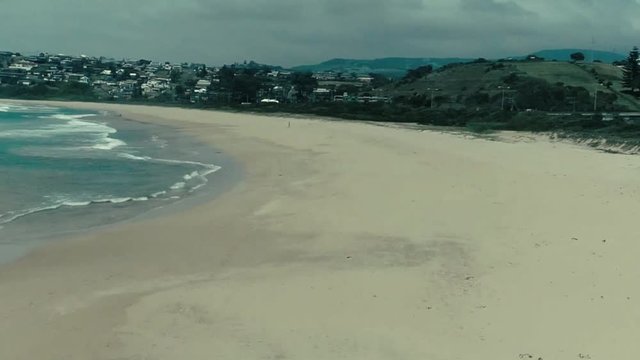 Drone footage of bombo beach