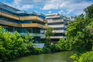 Rock Creek and the House of Sweden, in Georgetown, Washington, DC