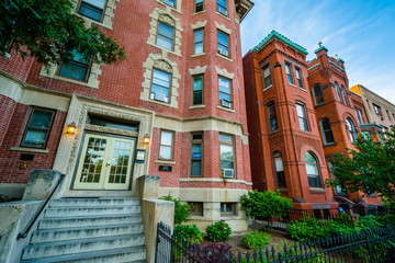 Obraz premium Row houses at Seward Square, in Capitol Hill, Washington, DC.