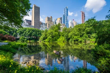 Foto op Plexiglas Central Park The Pond, in Central Park, Manhattan, New York City