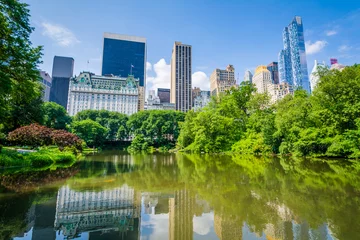 Photo sur Plexiglas Central Park The Pond, in Central Park, Manhattan, New York City