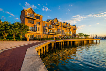Waterfront condominiums in Canton, Baltimore, Maryland