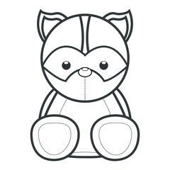 Abstract cute animal