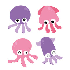 squid character vector design
