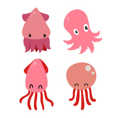 squid character vector design