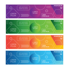 Banner design. Web banner. facebook cover. poster. creative brochure. Facebook banner. Gift voucher.  graphic design. abstract banner template. vector illustration