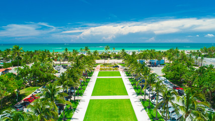 Aerial view of South Beach. Miami Beach. Florida. USA. 