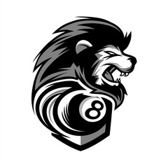 Lion Billiard Team Logo