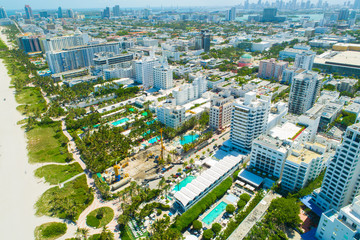 Naklejka premium Aerial view of South Beach. Miami Beach. Florida. USA. 