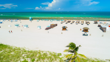 Aerial view of South Beach. Miami Beach. Florida. USA. 