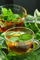 hot mint tea