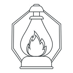 Abstract camping object