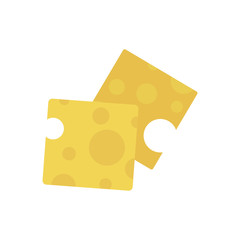 Slices of cheese graphic illustration