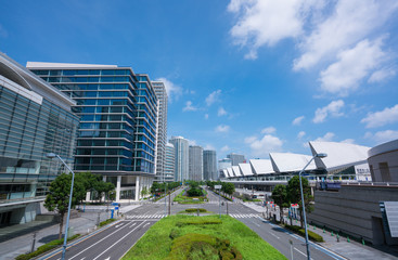 横浜みなとみらい21　都市風景　パシフィコ横浜