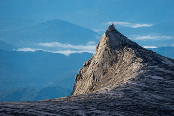 Naklejka premium South peak of Kinabalu mountain in Boneo island, Sabah, Malaysia