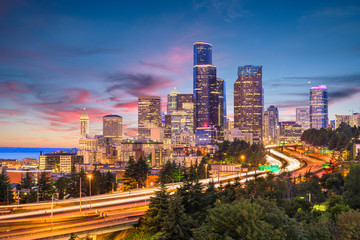 Fototapeta na wymiar Seattle, Washington, USA Skyline